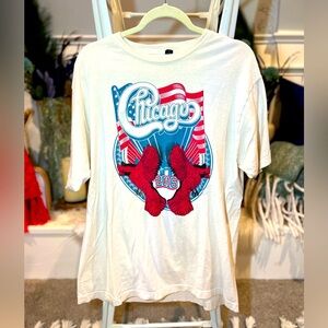 Chicago Band National Tour 2016 T-Shirt Off White Size XL Good Condition